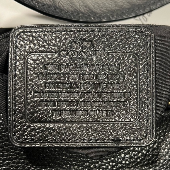 COACH Leather Large Shoulder Bag Black - Picture 11 of 11